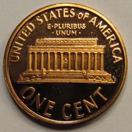 1987 S Lincoln Memorial Cent - vintage American proof penny with San Francisco mintmark