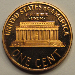 1992 S Lincoln Memorial Cent - vintage American proof penny