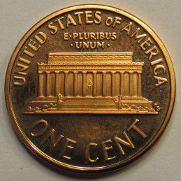 1995 S Lincoln Memorial Cent - vintage S mintmark proof penny