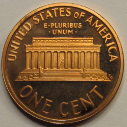 1997 S Lincoln Memorial Cent - San Francisco proof penny