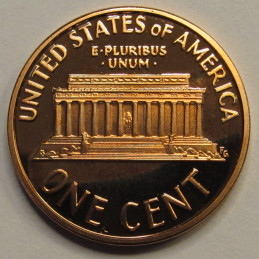 1998 S Lincoln Memorial Cent - American S mintmark proof penny