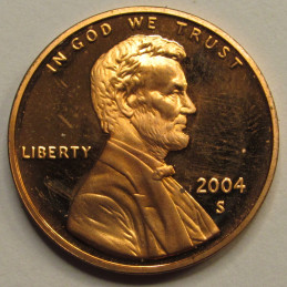 2004 S Lincoln Memorial Cent - American vintage proof penny