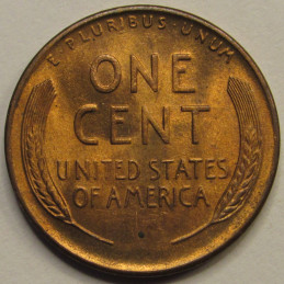 1946 S Lincoln Wheat Cent - vintage San Francisco mintmark toned wheat penny