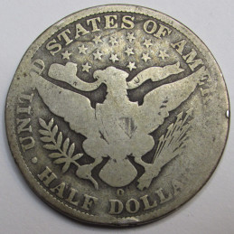 1900 O Barber Half Dollar - old turn of the century New Orleans mint silver coin