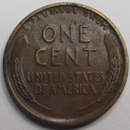 1917 S Lincoln Wheat Cent - antique San Francisco mintmark American wheat penny