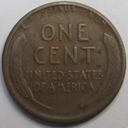 1924 D Lincoln Wheat Cent - antique semi-key date American wheat penny