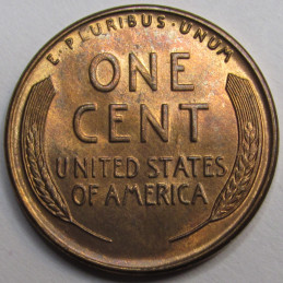 1939 S Lincoln Wheat Cent - antique high grade uncirculated American wheat penny