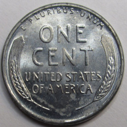 1943 D Lincoln Wheat Cent - historic uncirculated steel WW2 penny from Denver mint 