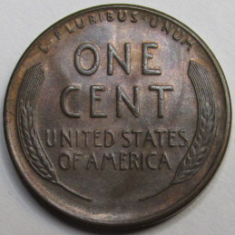 1940 S Lincoln Wheat Cent - antique San Francisco mintmark wheat penny