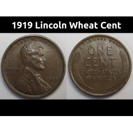 1919 Lincoln Wheat Cent - higher grade condition American wheat penny