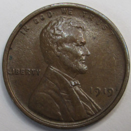 1919 Lincoln Wheat Cent - higher grade condition American wheat penny