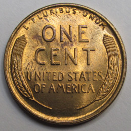 1935 Lincoln Wheat Cent - uncirculated Great Depression era American wheat penny