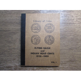 Library of Coins Album - Flying Eagle and Indian Head Cents - 1856-1909 - vintage coin supply