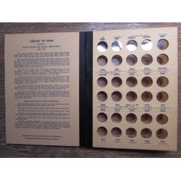 Library of Coins Album - Flying Eagle and Indian Head Cents - 1856-1909 - vintage coin supply