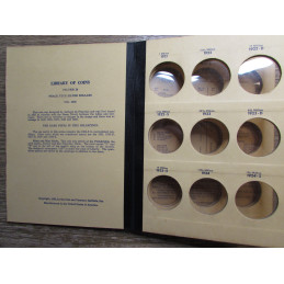 Library of Coins album - Peace Type Silver Dollars - 1921-1935 - vintage coin supply
