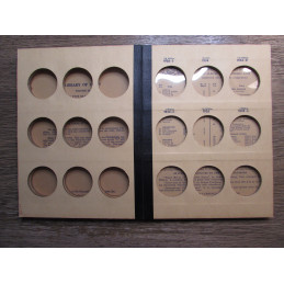 Library of Coins album - Peace Type Silver Dollars - 1921-1935 - vintage coin supply