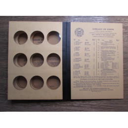 Library of Coins album - Peace Type Silver Dollars - 1921-1935 - vintage coin supply