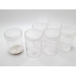 Whitman American Silver Eagle Coin Tubes - Pack of 5 / 10 / 20 - clear round, secure screw top