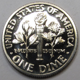 1969 S Roosevelt Dime - vintage proof American dime