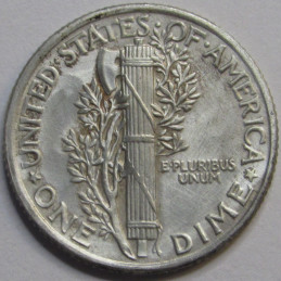 1941 Mercury Dime - antique American silver dime