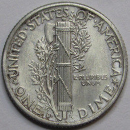 1941 D Mercury Dime - antique Denver mintmark American silver dime