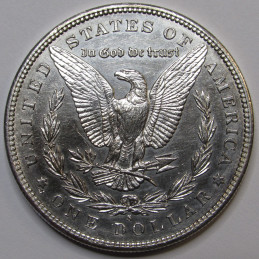 1897 S Morgan Dollar - antique American Wild West era silver coin