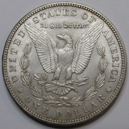 1900 Morgan Dollar - antique turn of the century American silver dollar