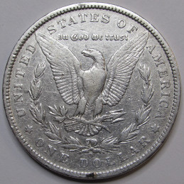 1900 O Morgan Dollar - antique New Orleans mintmark American silver coin