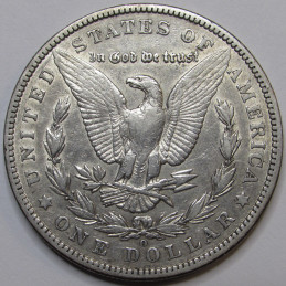 1902 O Morgan Dollar - antique New Orleans mint American silver dollar