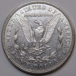 1921 D Morgan Dollar - antique Denver mintmark American silver dollar