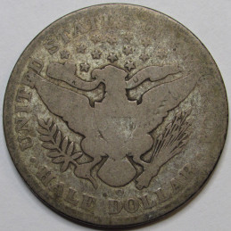 1904 O Barber Half Dollar - antique better date New Orleans mint silver half dollar