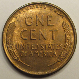 1935 S Lincoln Wheat Cent - antique better date uncirculated wheat penny