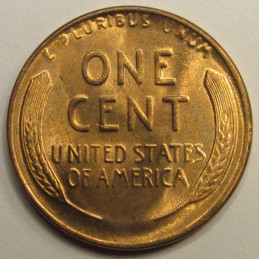 1935 D Lincoln Wheat Cent - antique uncirculated American wheat cent