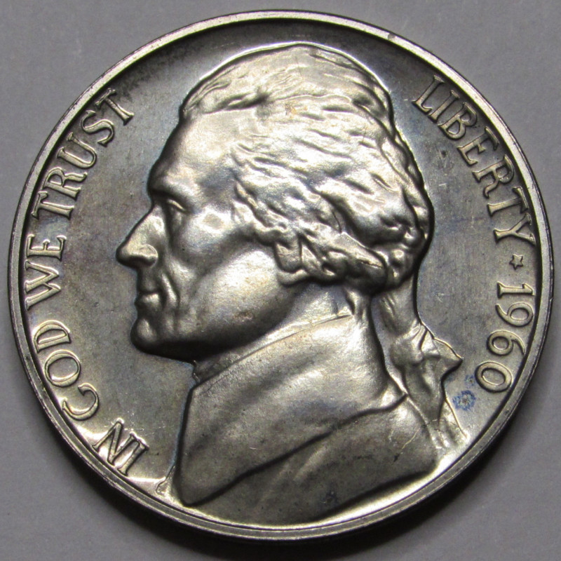 1960 Proof Jefferson Nickel