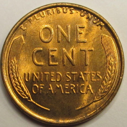 1935 Lincoln Wheat Cent - beautiful uncirculated American wheat penny