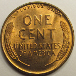 1938 Lincoln Wheat Cent - uncirculated American wheat penny coin