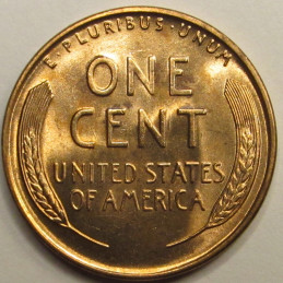 1939 D Lincoln Wheat Cent - antique uncirculated Denver mintmark wheat penny