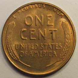 1941 S Lincoln Wheat Cent - antique uncirculated San Francisco mintmark wheat penny