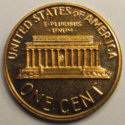 1976 S Lincoln Memorial Cent - vintage S mintmark American proof coin