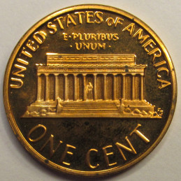 1981 S Lincoln Memorial Cent - vintage San Francisco mintmark proof coin