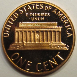 1984 S Lincoln Memorial Cent - vintage American proof cent