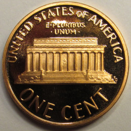 1986 S Lincoln Memorial Cent - vintage American proof cent