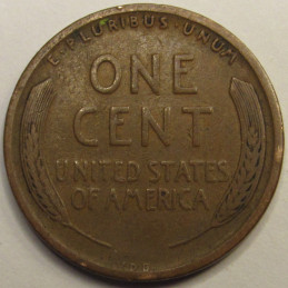 1909 VDB Lincoln Wheat Cent - antique first year of issue American wheat penny