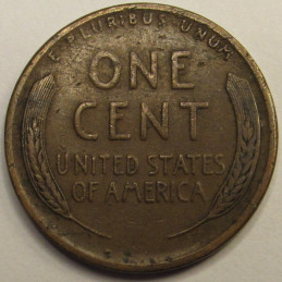 1912 D Lincoln Wheat Cent - antique Denver mintmark American wheat cent