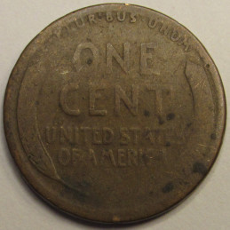 1913 S Lincoln Wheat Cent - antique S mintmark American wheat penny