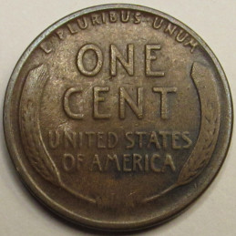 1922 D Lincoln Wheat Cent - antique low mintage Denver mintmark American antique penny