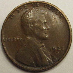 1925 D Lincoln Wheat Cent - antique better condition American wheat penny