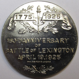 1947 So-Called Half Dollar - Battle of Lexington - historic heraldic silver medal