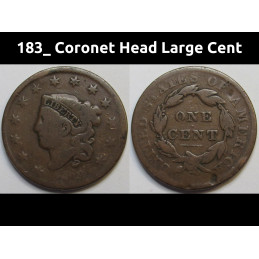 183_ Coronet Head Large Cent - dateless Coronet type large cent