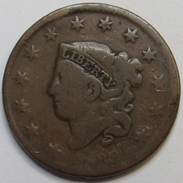 183_ Coronet Head Large Cent - dateless Coronet type large cent